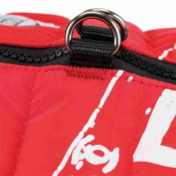 Manteau Saint-Malo avec harnais, XS: 30 cm, rouge