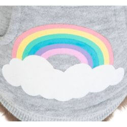 Sweat à capuche Rainbow Falls, XXS: 24 cm, gris clair