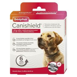 CANISHIELD® 1,04 g collier médicamenteux pour grands chiens à la deltaméthrine - x 2 colliers 65 cm