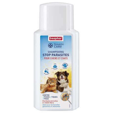 DIMETHICARE, shampooing stop parasites pour chiens et chats - 200 ml