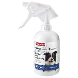 CANIGUARD Protect, Spray antiparasitaire pour chien à la Perméthrine Anti puces & Anti-tiques – 250 ml