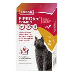 FIPROtec® COMBO 50 mg/60 mg Solution pour spot-on pour chats et furets. Fipronil/(S)-Méthoprène