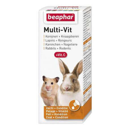 MULTI-VIT, 12 vitamines pour lapins et rongeurs - 50 ml