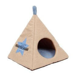 PYRAMIDE EN JUTE CHAT 40X40X40CM