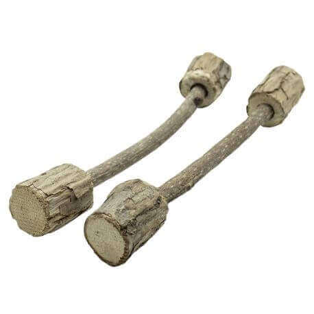 JOUET CHAT 2 HALTERES BOIS MATATABI JOUET CHAT 2 HALTERES BOIS MATATABI