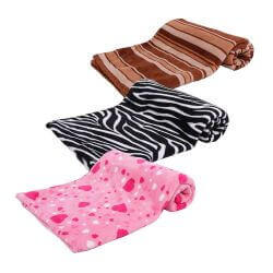 COUVERTURE POLAIRE ZEBRE 150X100CM