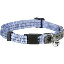 Collier chat avec porte adresse, réfléchissant