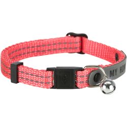 Collier chat avec porte adresse, réfléchissant