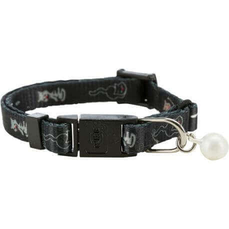 Collier chat, réfléchissant, motif chat/pattes Collier chat, réfléchissant, motif chat/pattes