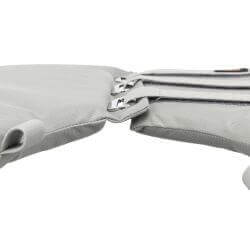 Collerette, en polyester/mousse, XS: 23–27 cm/13 cm, gris