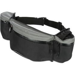 Sac poche Baggy Belt, sangle ventrale: 62–125 cm, noir/gris