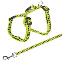 Harnais chat avec laisse, réfléch., 22–42 cm/10 mm, 1,20 m