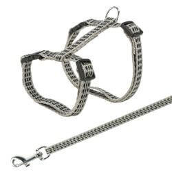 Harnais chat avec laisse, réfléch., 22–42 cm/10 mm, 1,20 m