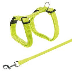Harnais chat avec laisse, 22–42 cm/10 mm, 1,25 m