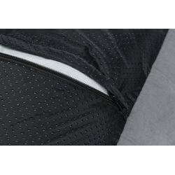 Lit Harvey, angulaire, 100 × 75 cm, gris/blanc-noir
