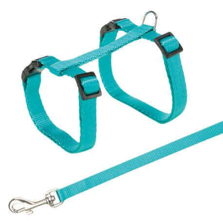 Harnais chat avec laisse, 27–45 cm/10 mm, 1,20 m Harnais chat avec laisse, 27–45 cm/10 mm, 1,20 m
