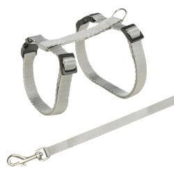 Harnais chat avec laisse, 27–45 cm/10 mm, 1,20 m