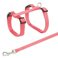 Harnais chat avec laisse, 27–45 cm/10 mm, 1,20 m