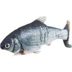 Poisson frétillant, en tissu, catnip, 30 cm