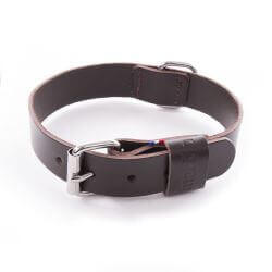 COLLIER BORDS RONDS 30/60 CUIR VACHETTE