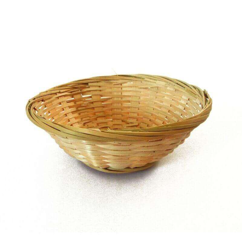 NID EN ROTIN TOURTERELLES DIAM 18CM HT. NID EN ROTIN TOURTERELLES DIAM 18CM HT.