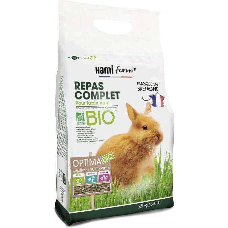 Repas complet lapin nain BIO 900gr Repas complet lapin nain BIO 900gr