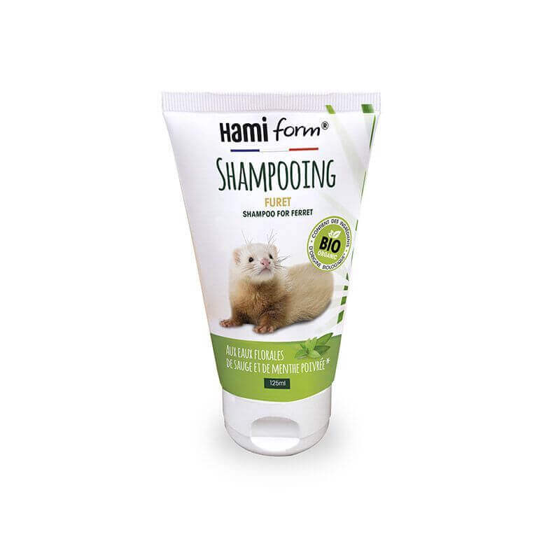 Shampooing non rincé furet BIO aux eaux florales de sauge et de menthe poivrée 125ml Shampooing non rincé furet BIO aux eaux florales de sauge et de menthe poivrée 125ml