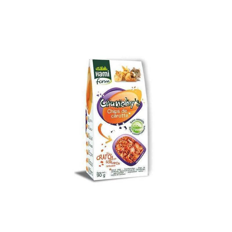 Crunchy's Chips de carotte 90gr pour tous rongeurs
