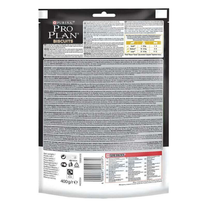 PRO PLAN Chien Biscuits Light Poulet 400g
