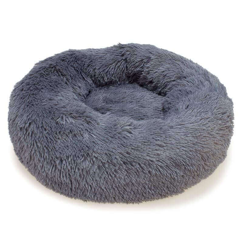 Lit rond moelleux, gris foncé - 70 cm Lit rond moelleux, gris foncé - 70 cm