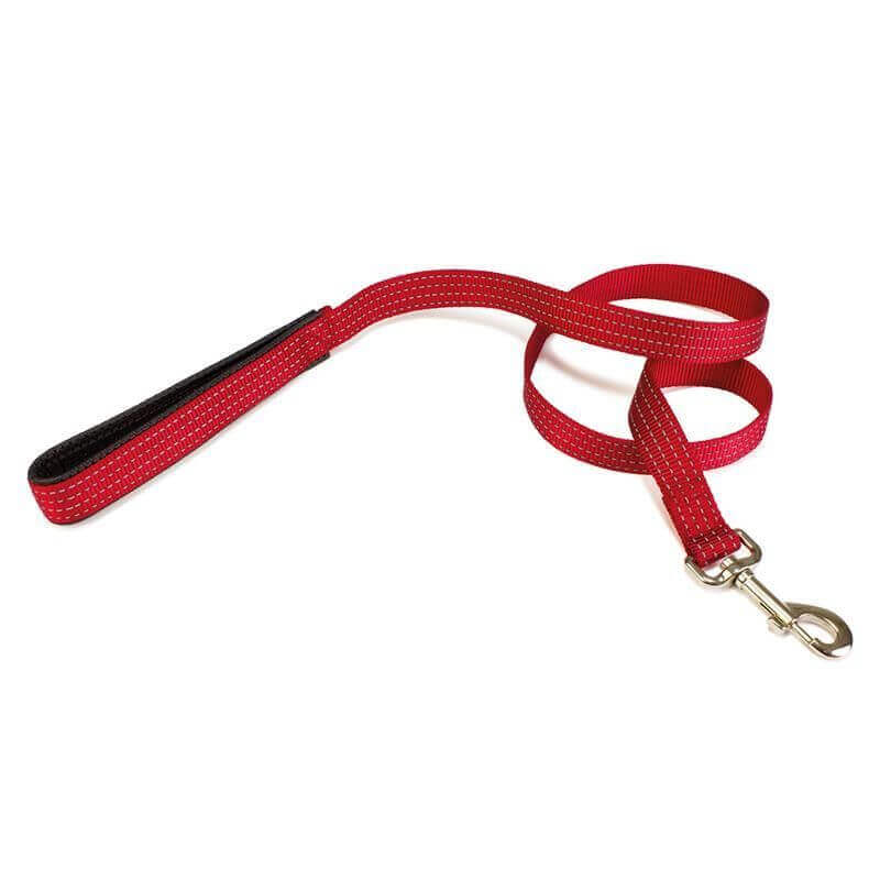 Laisse nylon rouge - 2,5 x 120 cm Laisse nylon rouge - 2,5 x 120 cm