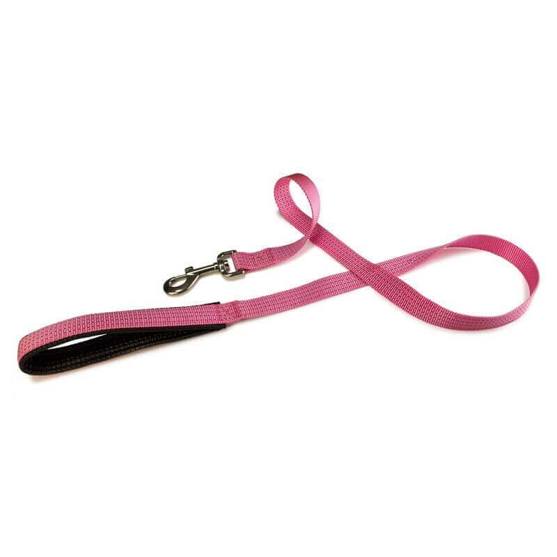 Laisse nylon rose - 2 x 120 cm Laisse nylon rose - 2 x 120 cm