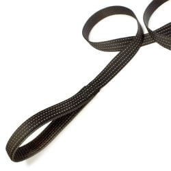 Laisse nylon noir - 2,5 x 120 cm