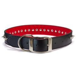 Collier pointes noir - 4 x 75 cm