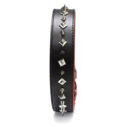 Collier pointes noir - 4 x 75 cm