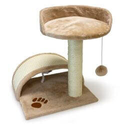Griffoir avec tronc et arc - beige