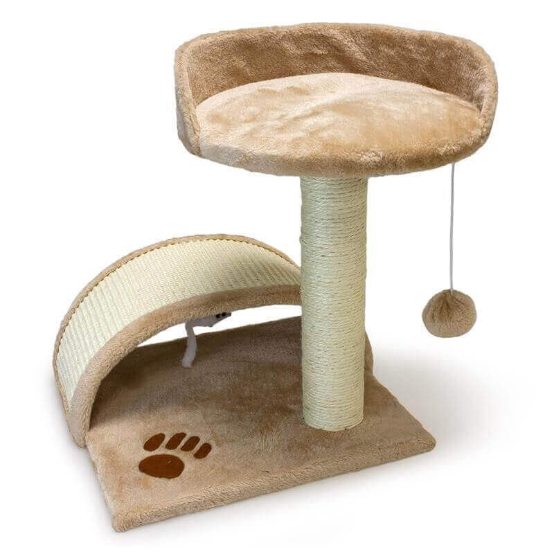 Griffoir avec tronc et arc - beige Griffoir avec tronc et arc - beige