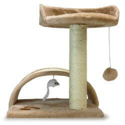Griffoir avec tronc et arc - beige