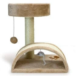Griffoir avec tronc et arc - beige