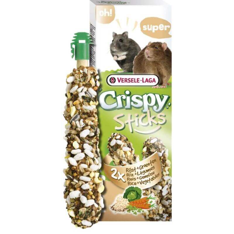 Crispy Sticks Hamsters-Rats Riz & Légumes - 2 pièces 110g