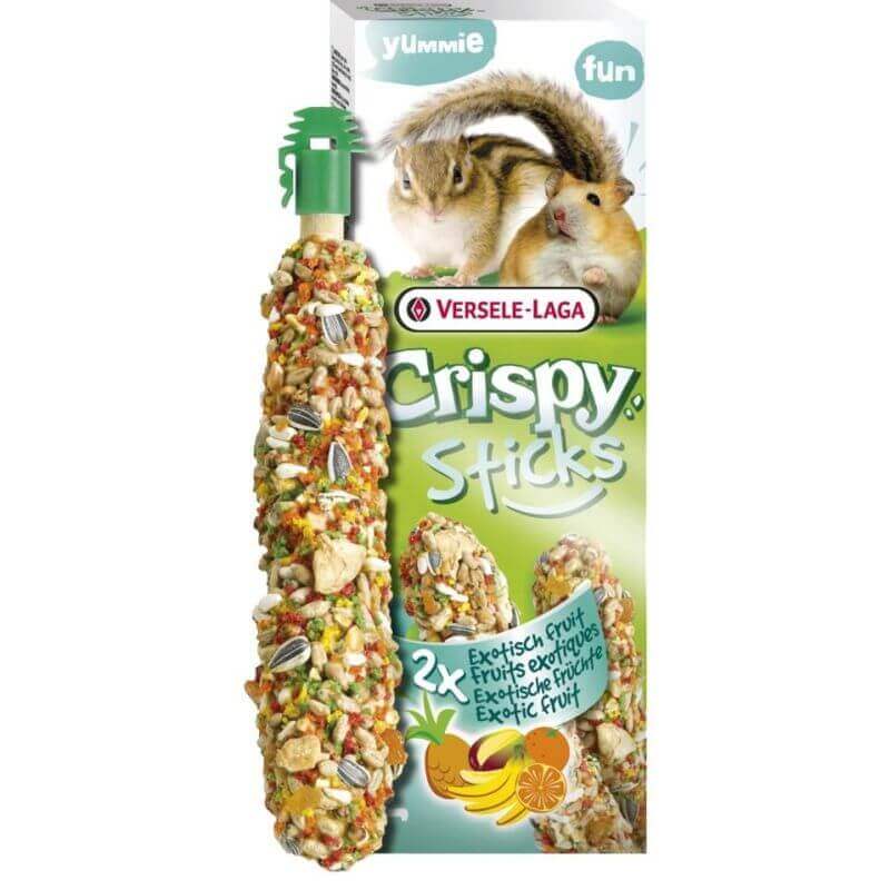 Crispy Sticks Hamsters-Ecureuils Fruits Exotiques- 2 pièces 110g