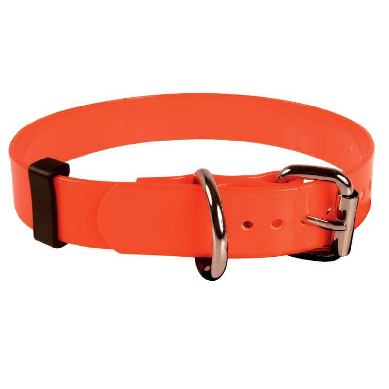 Collier chasse en PVC 65cm - orange fluo