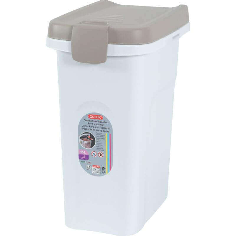 Container plastique hermétique croquette - 15L