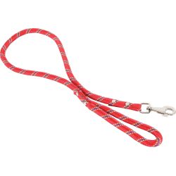 Laisse nylon corde 13mm - longueur 2M - rouge