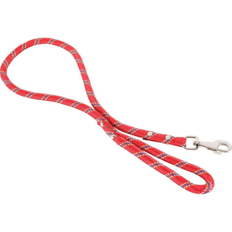 Laisse nylon corde 13mm - longueur 2M - rouge Laisse nylon corde 13mm - longueur 2M - rouge