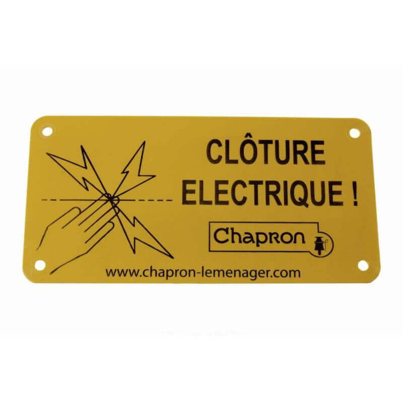 PLAQUE INDICATRICE CLOTURE ELEC VRAC PLAQUE INDICATRICE CLOTURE ELEC VRAC