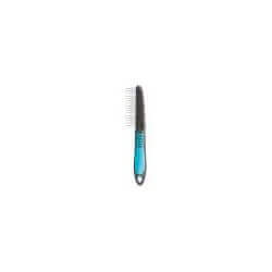 Peigne, fin, en plastique/poils métal, 22 cm