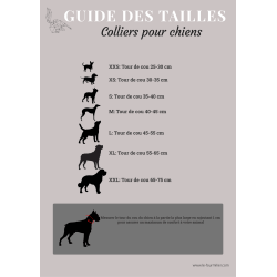Laisse pour Chien bleue avec poignée rembourrée en matière BioThane®, Largeur 25mm