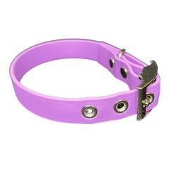 Collier pour Chien Améthyste en matière BioThane®, Largeur 19mm , taille XS