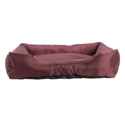 PANIER RECTANGULAIRE IMPERMEABLE ET ANTIDERAPANT LIE DE VIN 75X58X19CM